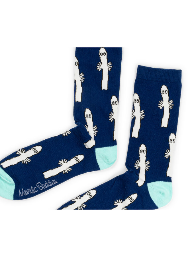 Nordicbuddies - Socken Hattifnatten Moomin Socken  - blau