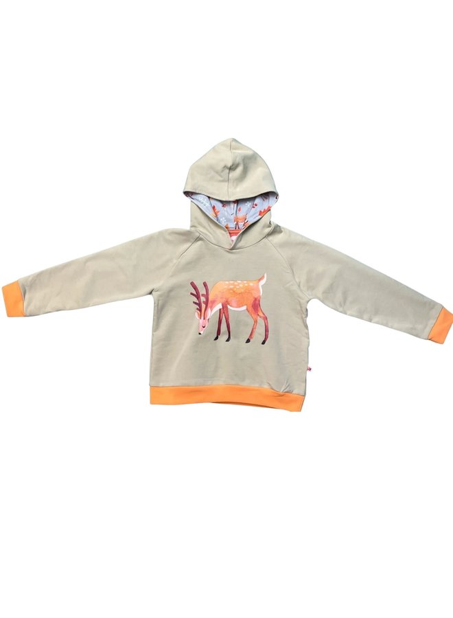 CURIOUS STORIES Hoodie khaki Hirsch