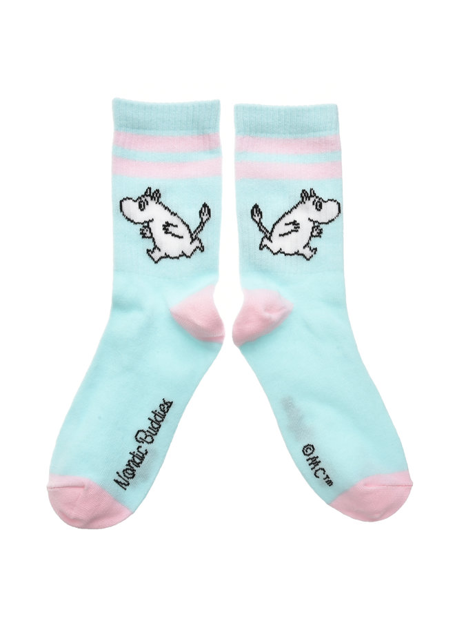 Nordicbuddies - Moomin Retro Socken Mumintroll  -mint