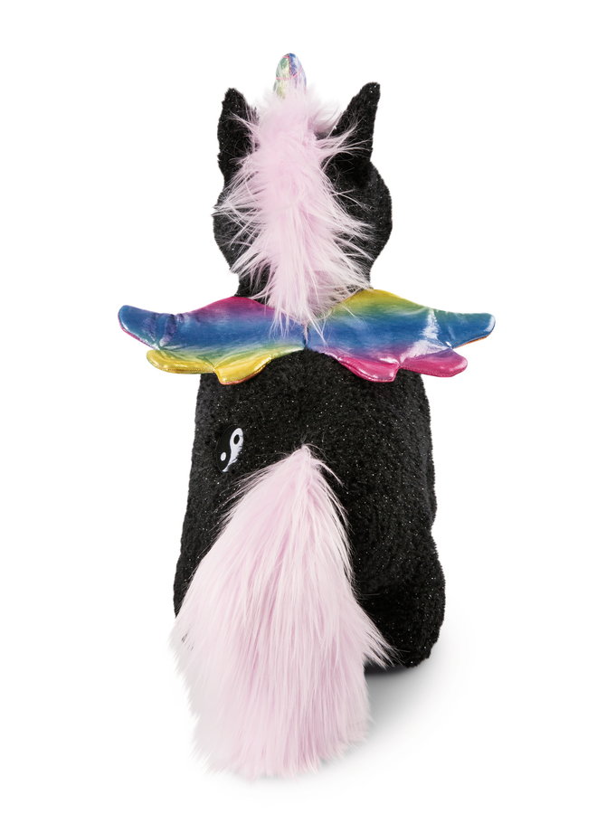 NICI kuscheliges Einhorn schwarz  Yin 32cm stehend