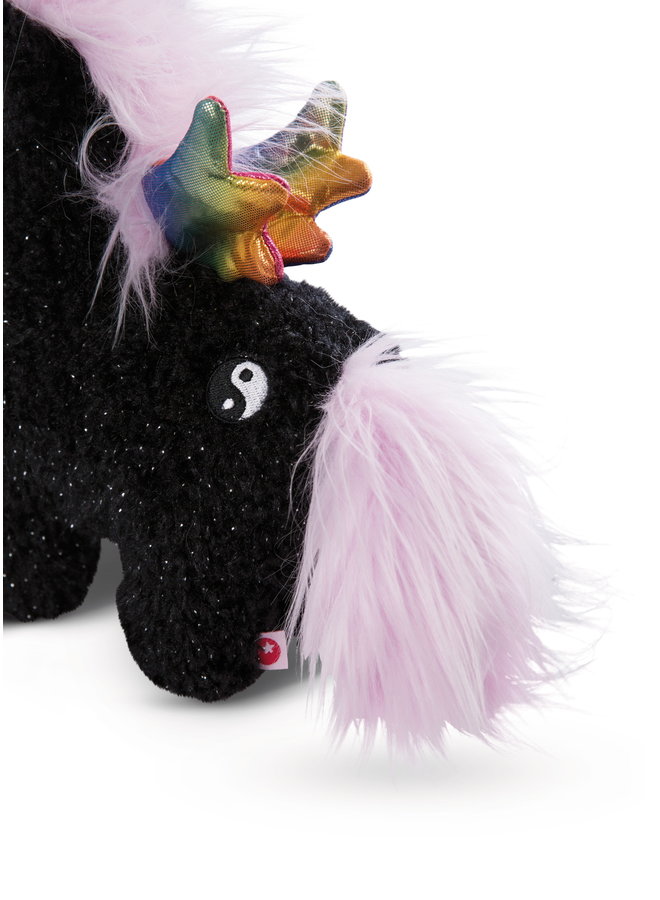 NICI kuscheliges Einhorn schwarz Yin 22cm stehend  - Copy