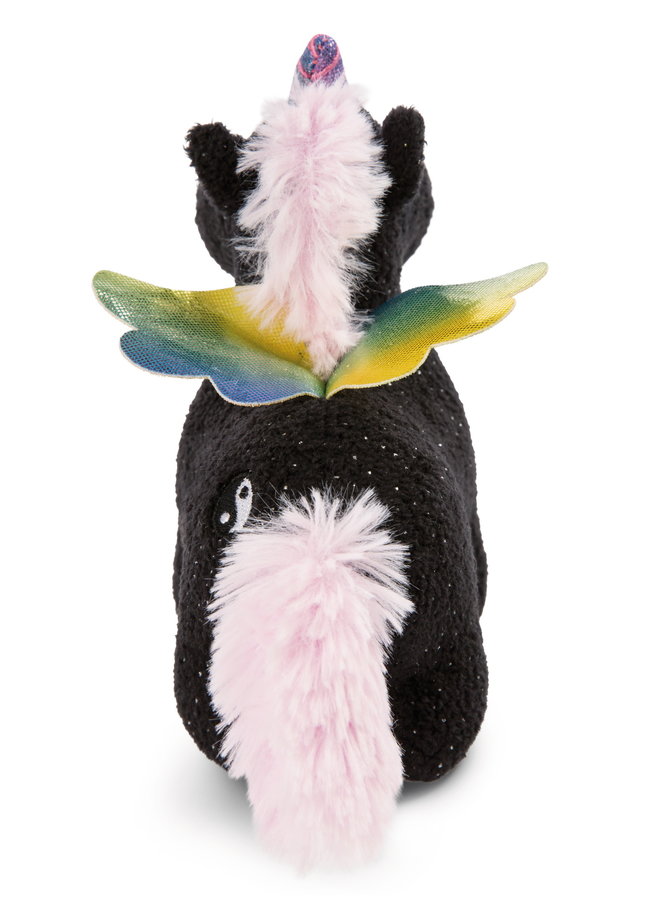 NICI kuscheliges Einhorn schwarz Yin 13cm stehend