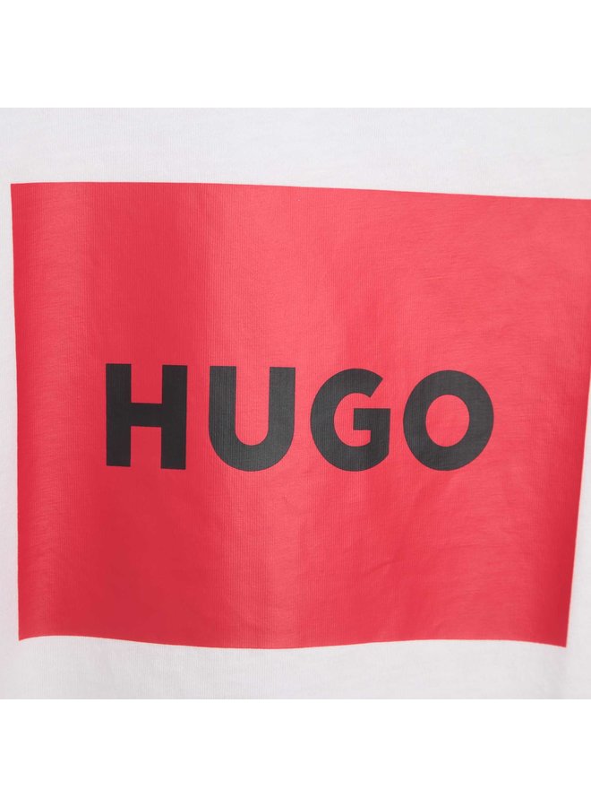 HUGO Kinder T-Shirt weiß mit Logo