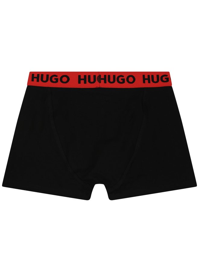 HUGO Boxer Shorts Set Zweierpack mit Allover Logo Print