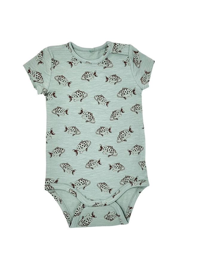 Soft Gallery Baby Body Fische aus Bio-Baumwolle