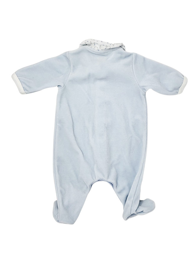 Petit Bateau weicher Nicky Strampler hellblau