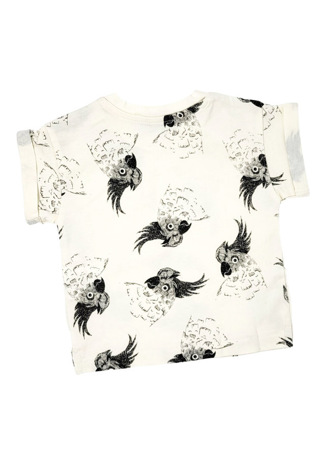 Sproet & Sprout Baby T-Shirt mit Kakadu Print aus Bio-Baumwolle