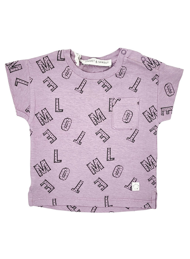 Sproet & Sprout Baby T-Shirt mit Buchstaben Print aus Bio-Baumwolle