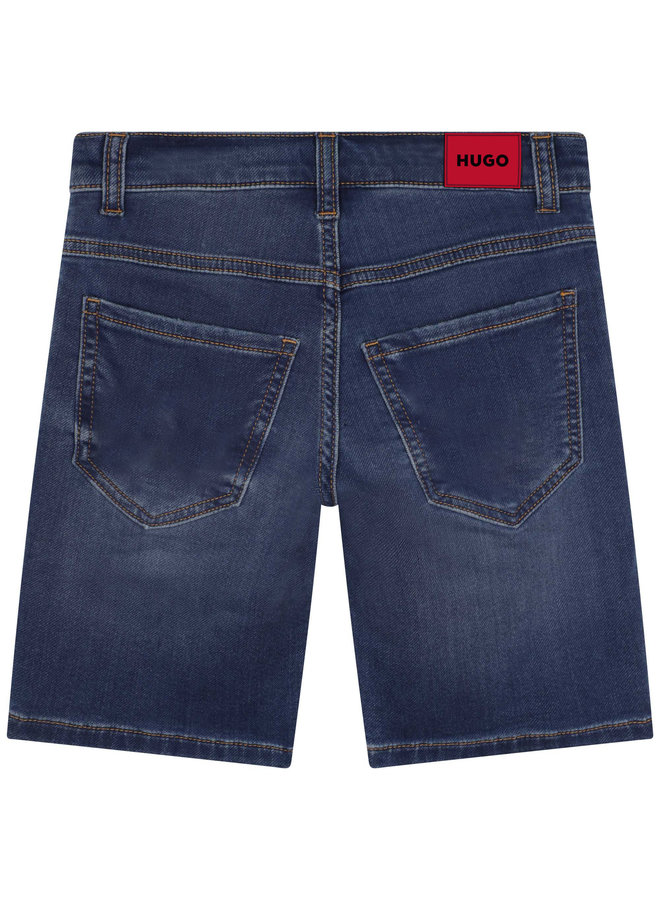 HUGO Jeansshort denim Bermuda Stil