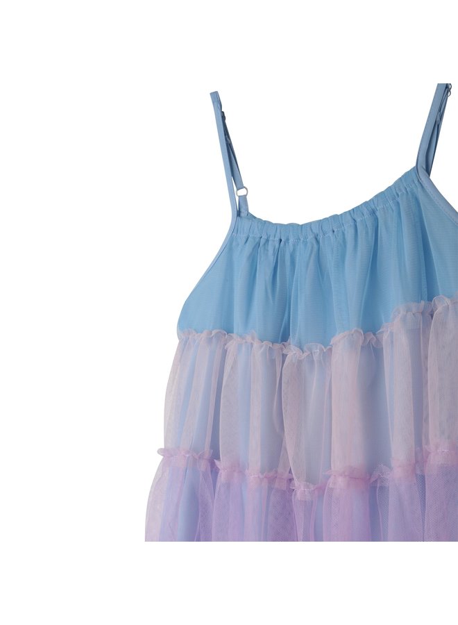 Billieblush Tüll-Rüschenkleid Multicoloure