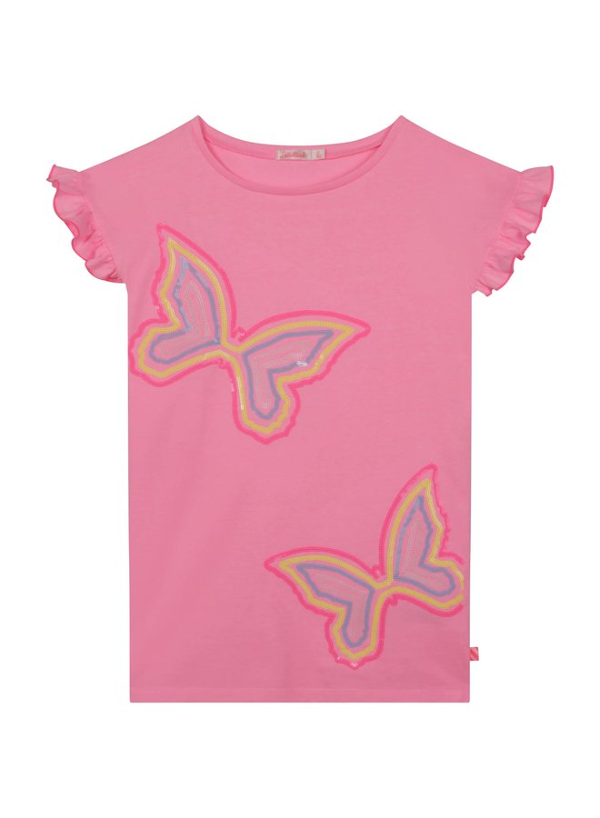 Billieblush Tshirt-Kleidchen mit Schmetterlingen