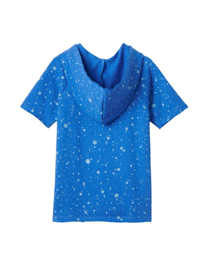 Hatley Blau Hai Kurzarm Hoodie mit Kapuze