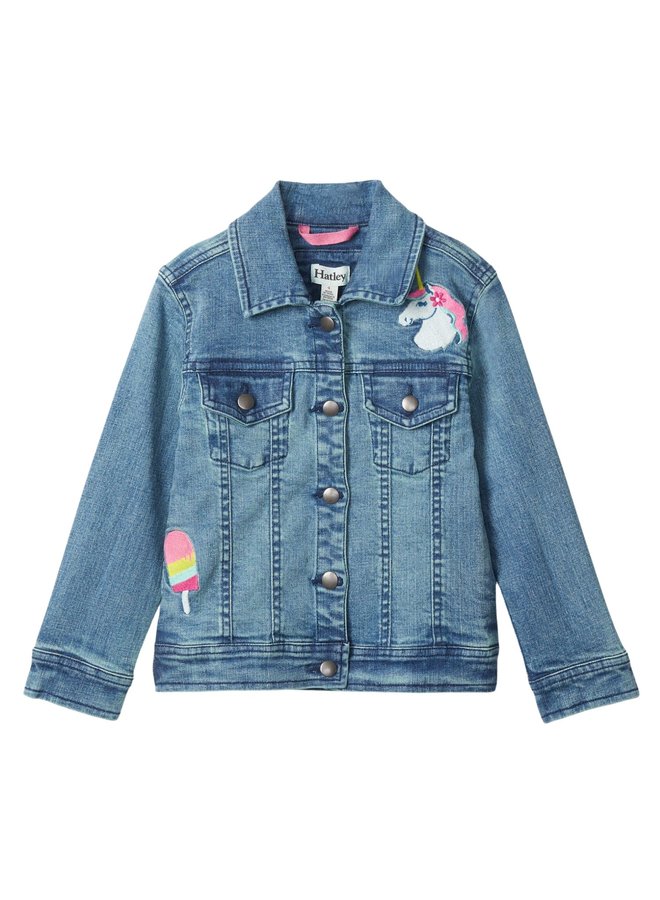 Hatley  Jeans Jacke mit bunten Prints langarm