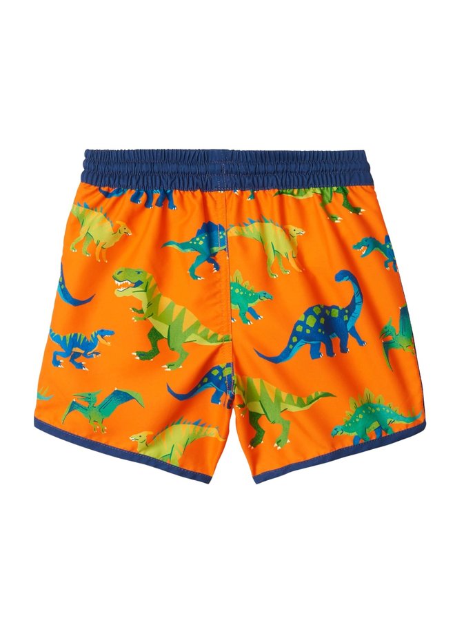 Hatley Badehose für Jungs mit Dinomotiv in orange