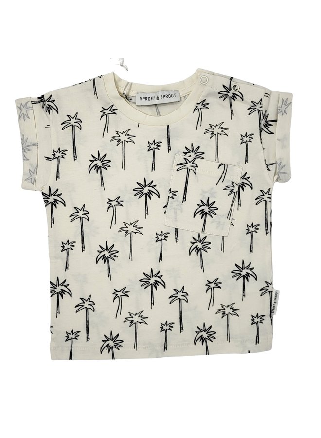 Sproet & Sprout Baby T-Shirt mit Palmen Print aus Bio-Baumwolle