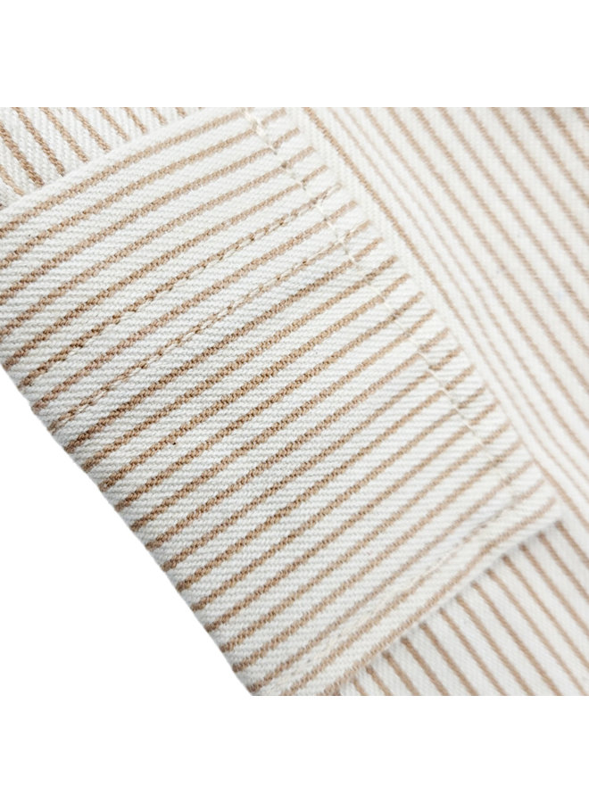 Sproet & Sprout Nadelstreifenkleid braun-beige