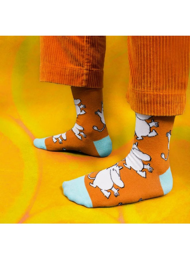 Nordicbuddies - Socken Happiness Moomin Socken  - braun