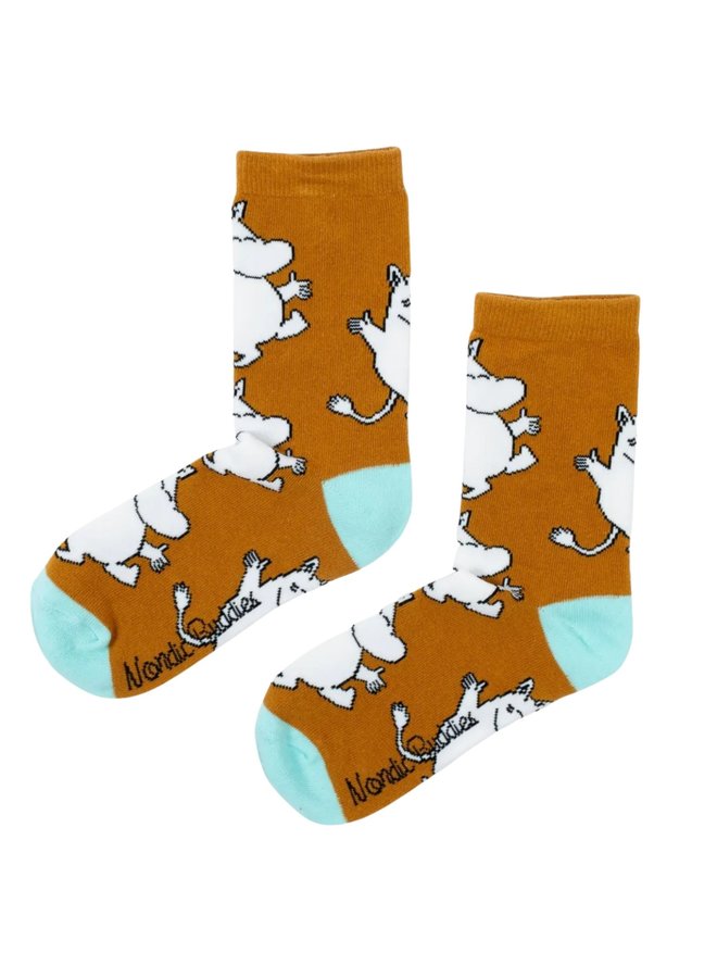 Nordicbuddies - Socken Happiness Moomin Socken  - braun