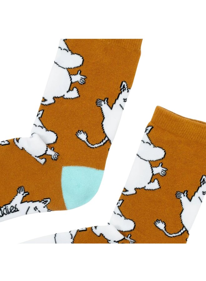 Nordicbuddies - Socken Happiness Moomin Socken  - braun