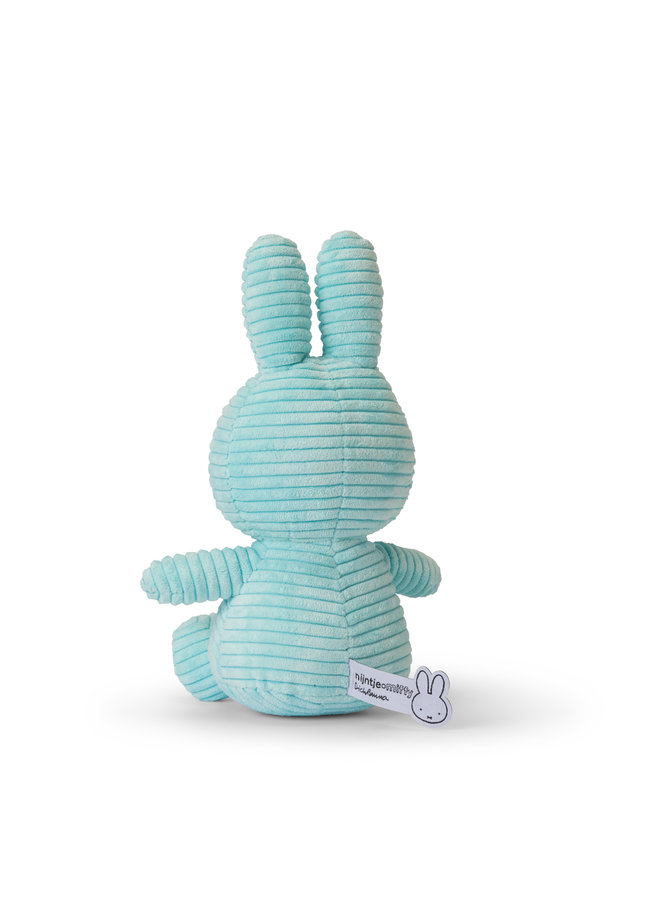 Miffy aus Cord sitzend Farbe türkis / turqouise 23 cm