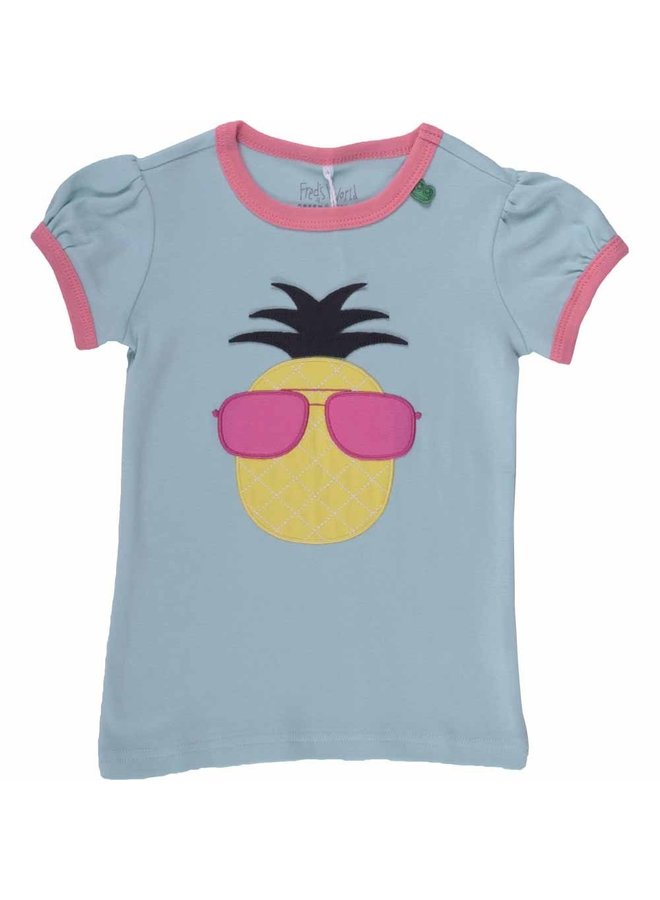 Fred's WorldT-Shirt Ananas mit Sonnenbrille türkis