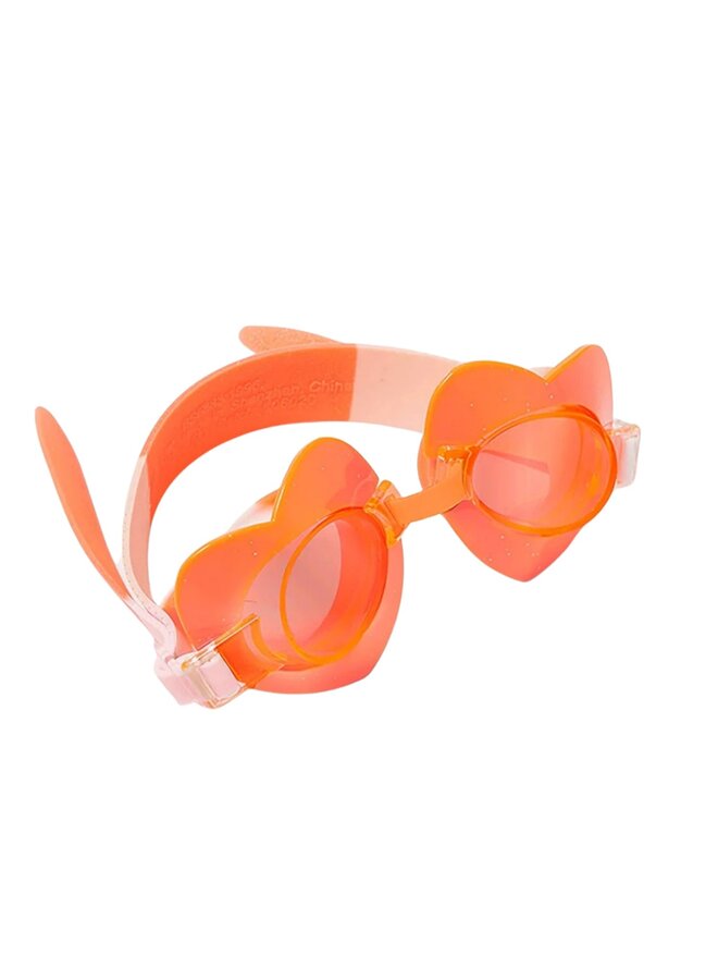 SUNNYLIFE Schwimmbrille Herz Antifog orange