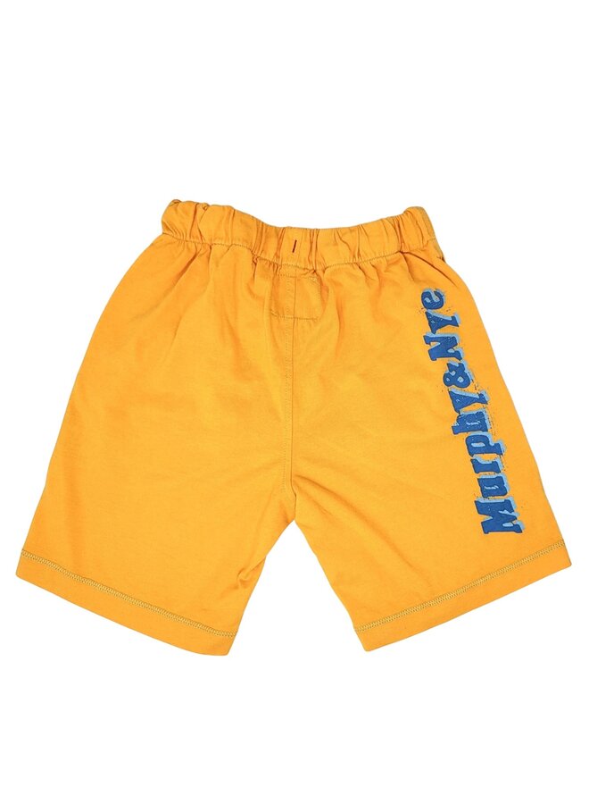 Murphy & Nye Shorts orange mit Logo aus Baumwolljersey