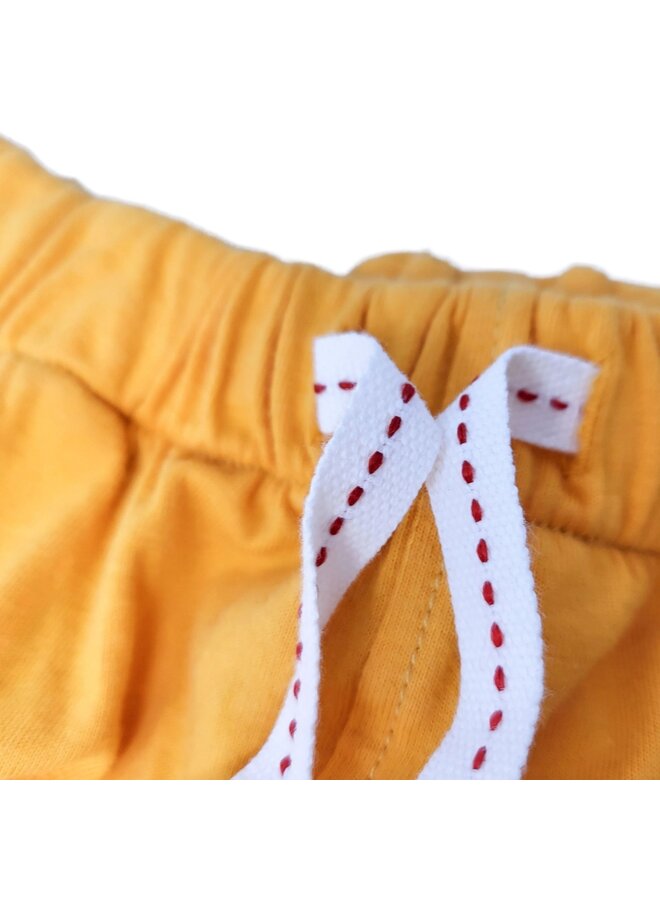 Murphy & Nye Shorts orange mit Logo aus Baumwolljersey