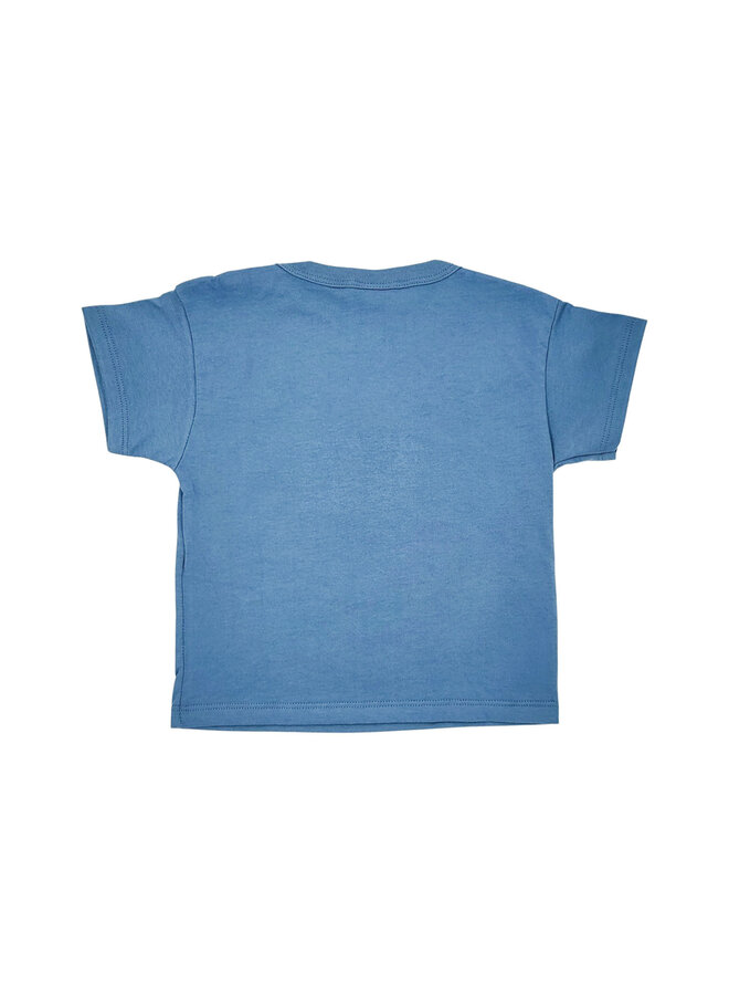Petit Bateau T-Shirt blau mit roter Krake Motiv