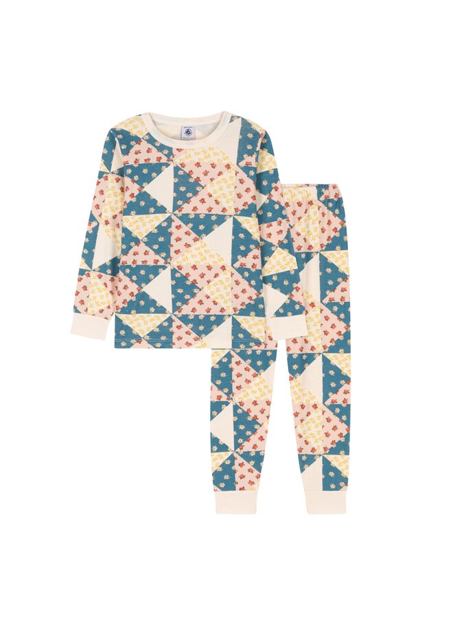 Petit Bateau Patchwork-Pyjama