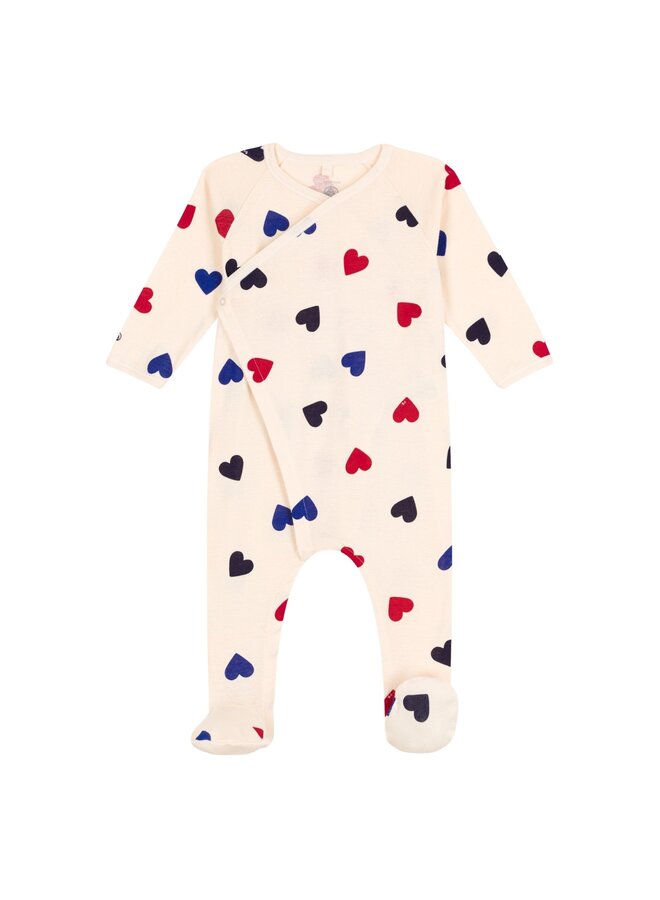 Petit Bateau Strampler Herz Motiv