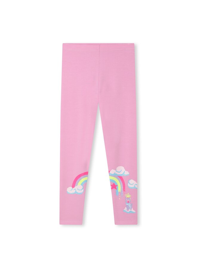 Billieblush Leggings rosa mit glitzermotiv