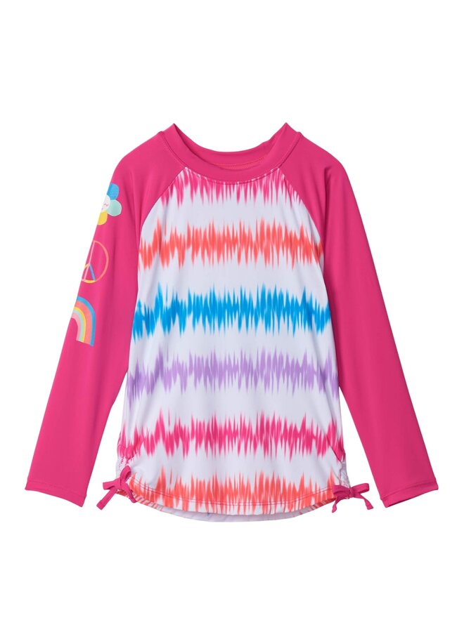 Hatley Tie Dye Stripe Longsleeve Rashguard