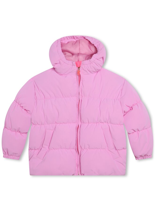 Billieblush Puffer Jacke rosa mit Regenbogenmuster