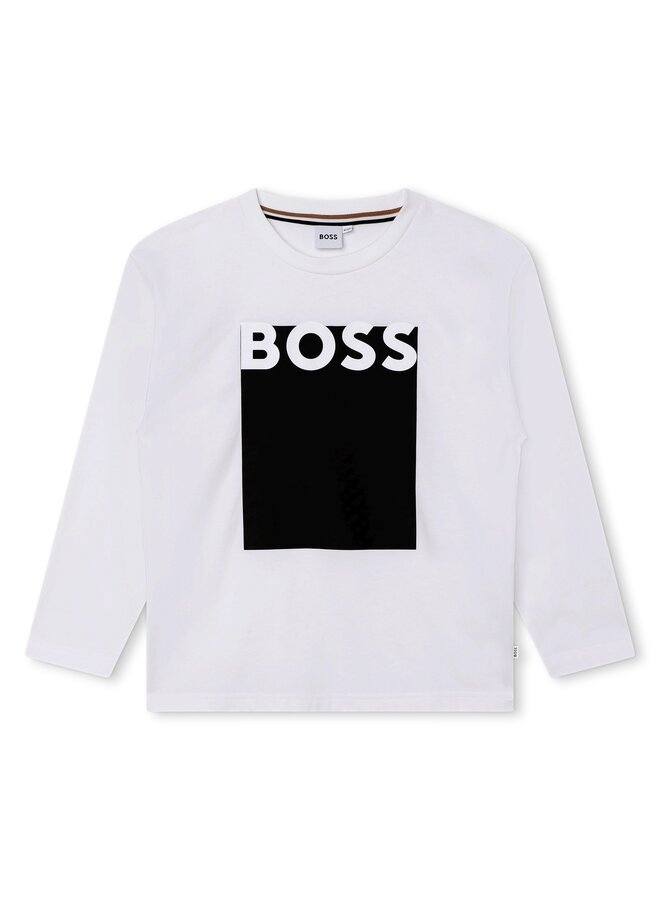 BOSS Kids Longsleeve weiß