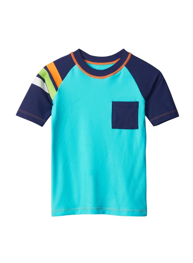 Hatley  Tturtle stripes short sleeve rashguard UV Schutz