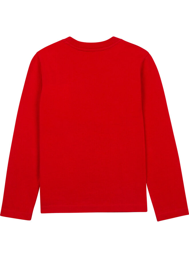 Zadig & Voltaire Longsleeve nachtblau wild cats rot