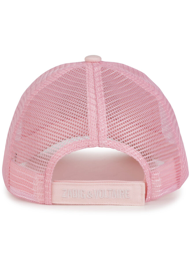 ZADIG & VOLTAIRE Basecap mit mesh  rosa und  Logo