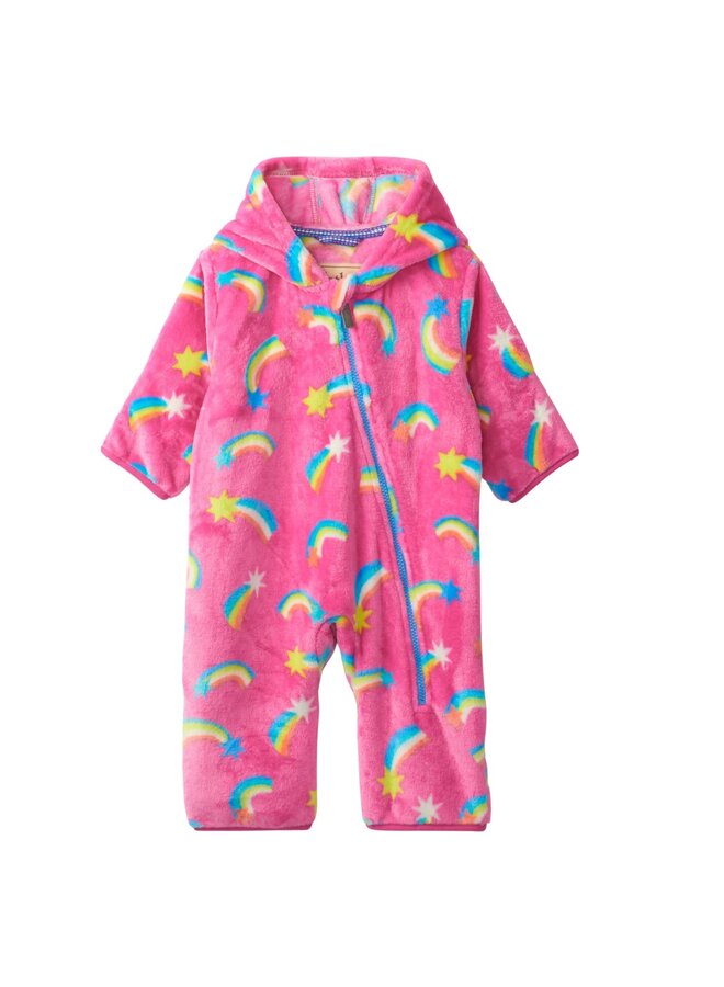 Hatley Baby Fleeceanzug mit Sternschnuppen pink