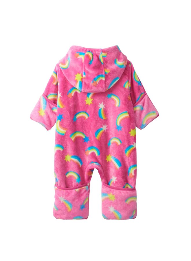 Hatley Baby Fleeceanzug mit Sternschnuppen pink