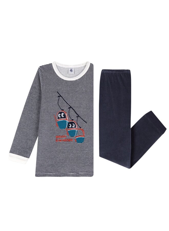 Petit Bateau Nicky Pyjama Seilbahn Streifen