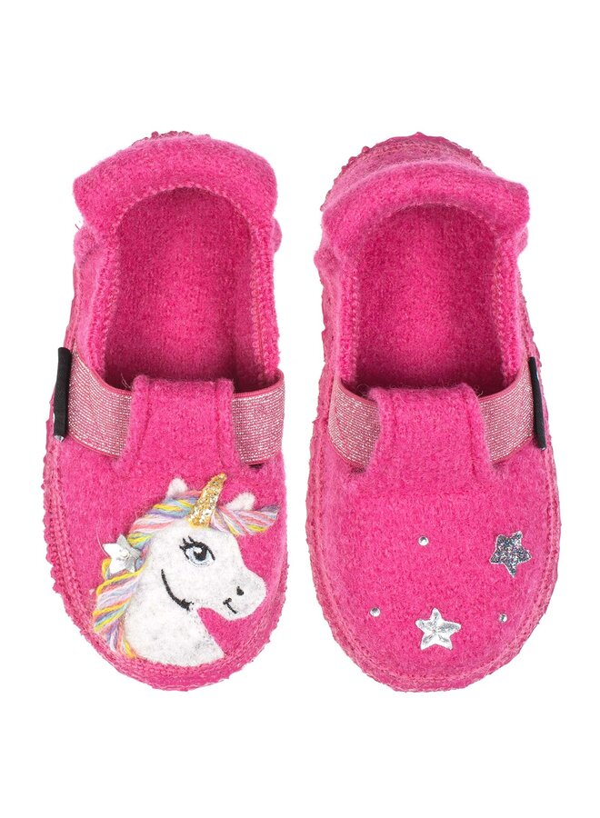 NANGA Hausschuhe pink Einhorn Unicorn