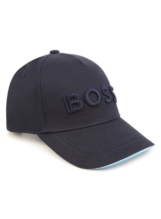 BOSS Kids Kappe schwarz mit mit Stitching und Batman Logo