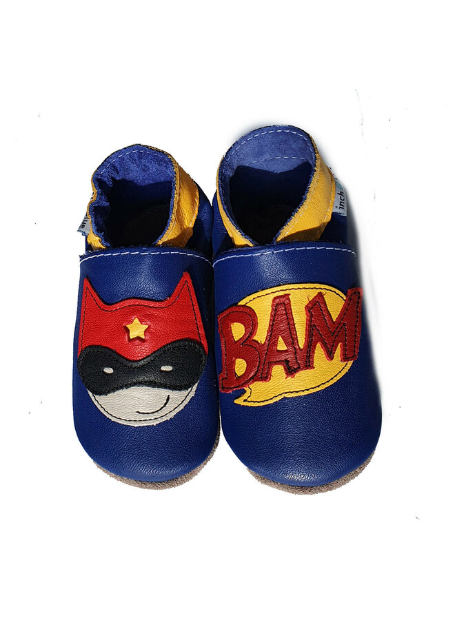 Inch Blue Baby Schuhe / Krabbelschuhe - Superhero