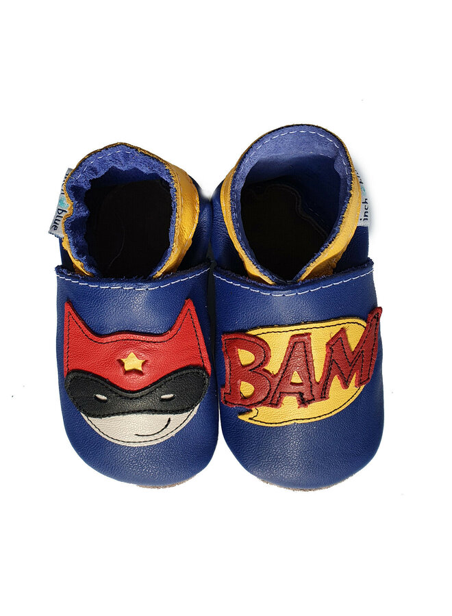 Inch Blue Baby Schuhe Superhero