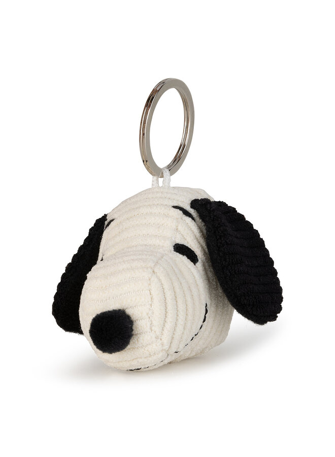 Snoopy  aus Cord Schlüsselanhänger offwhite creme 4,5cm