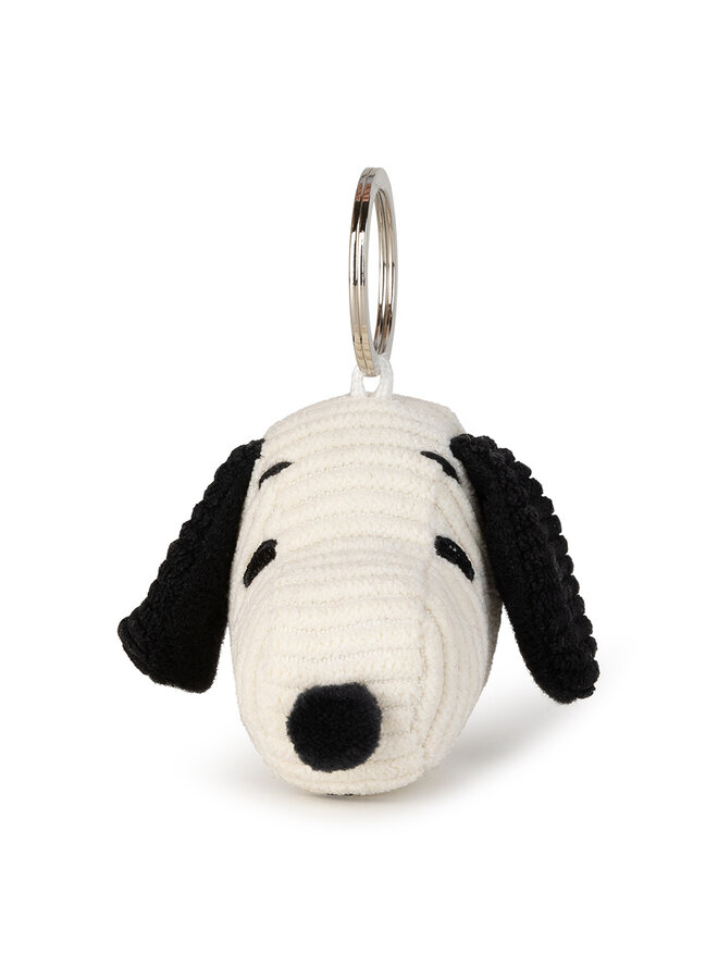 Snoopy  aus Cord Schlüsselanhänger offwhite creme 4,5cm