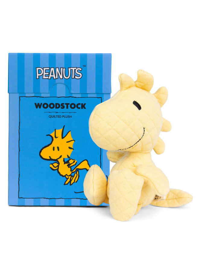 Woodstock Quilted in Box  gelb 15cm  von Peanuts x Bon Ton Toys – Ein Kuschelfreund mit Stil 15cm -