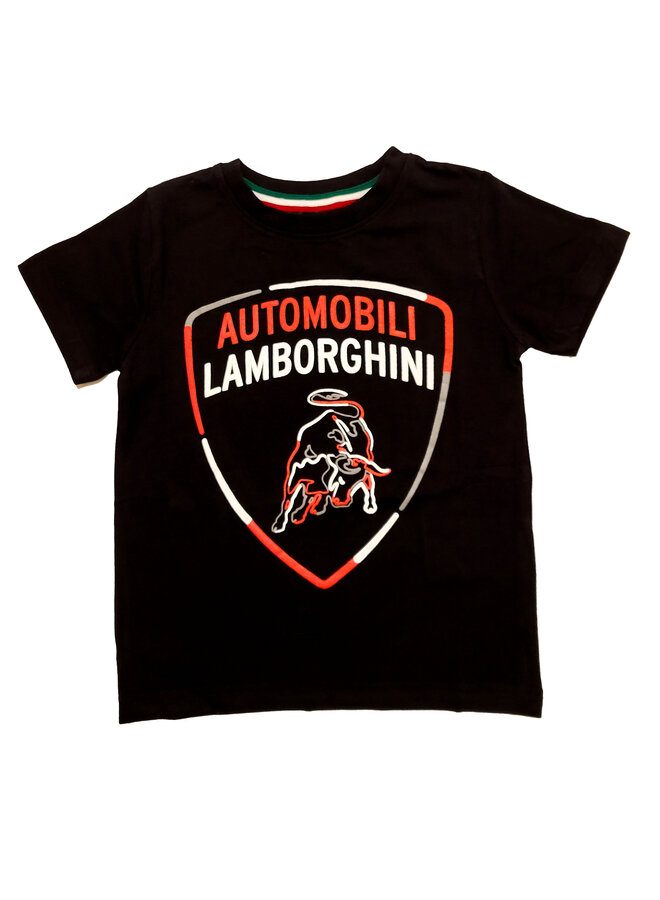 Automobili Lamborghini T-Shirt Logoprint schwarz