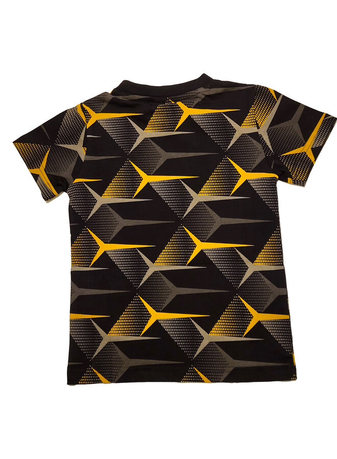 Automobili Lamborghini T-Shirt Logoprint schwarz faded all-over Y pattern